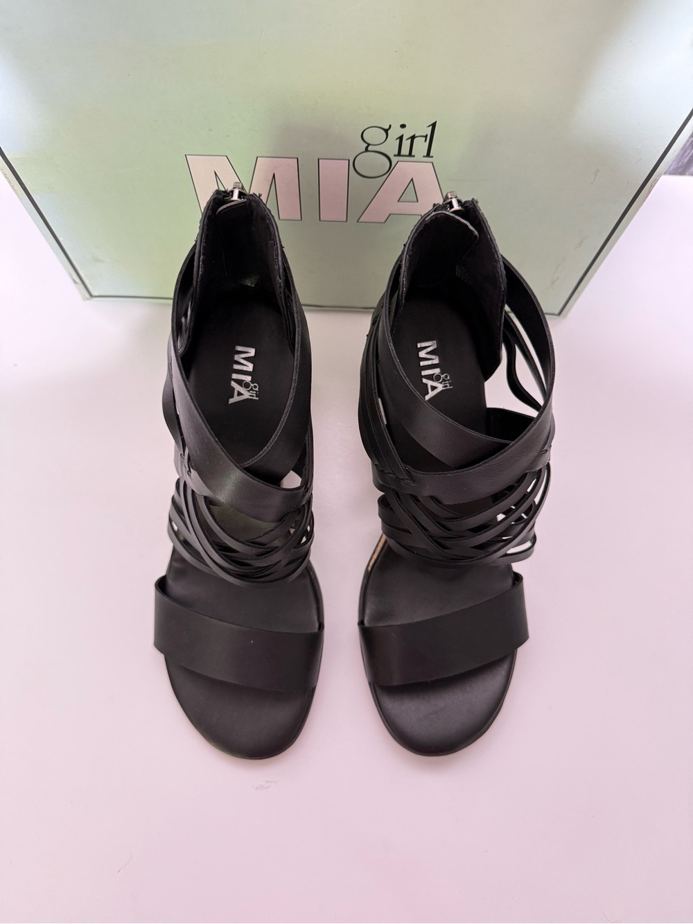 Women's Black Strappy Sandal Mia Girl